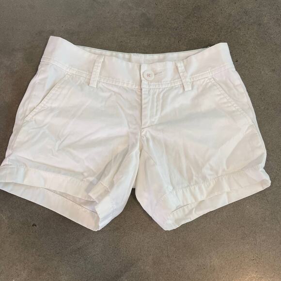 Lilly Pulitzer white Callahan chino shorts cotton Juniors size 00 - Picture 1 of 4
